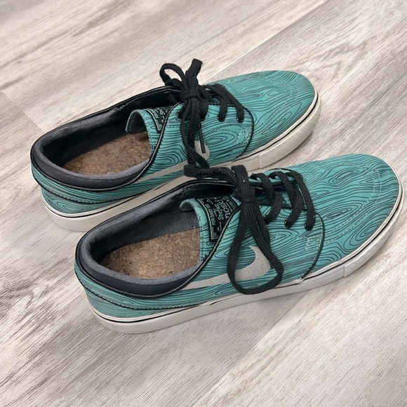 Nike Skateboarding SB Zoom Stefan Janoski Skate Shoes Wood Grain Mint 652975-301 - Picture 3 of 10